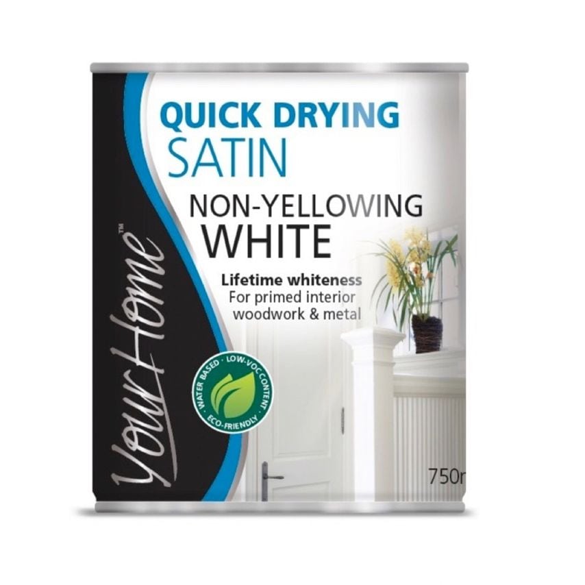 Quick Drying Satin 750ml Brilliant White