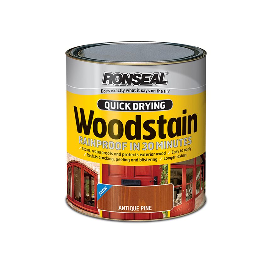 Quick Drying Wood Stain Satin Dark Oak 750ml