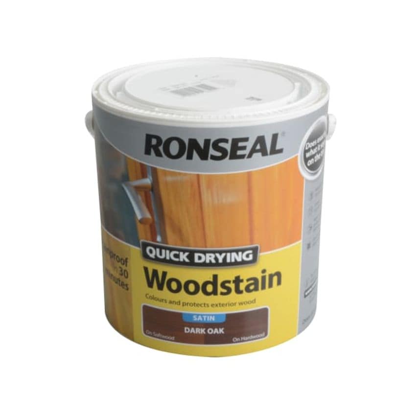 Quick Drying Woodstain Satin Dark Oak 2.5 litre