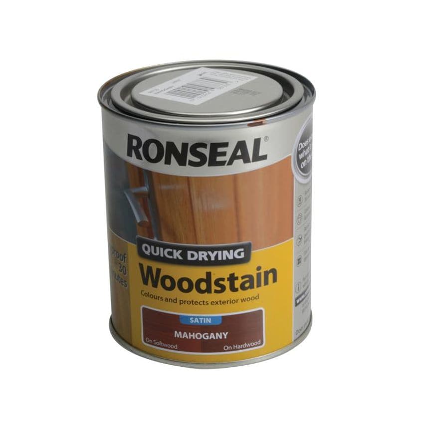 Quick Drying Woodstain Satin Mahogany 750ml RSLQDWSM750