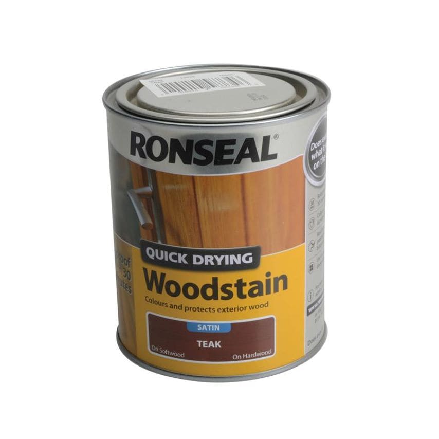 Quick Drying Woodstain Satin Teak 750ml RSLQDWST750