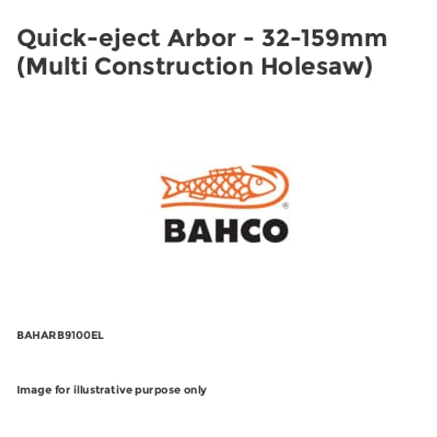 Quick-eject Arbor - 32-159mm (Multi Construction Holesaw)