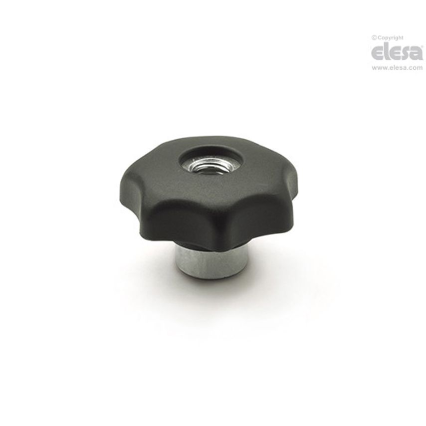 Quick-tightening knob-GN 6336.3-63-M12-NI