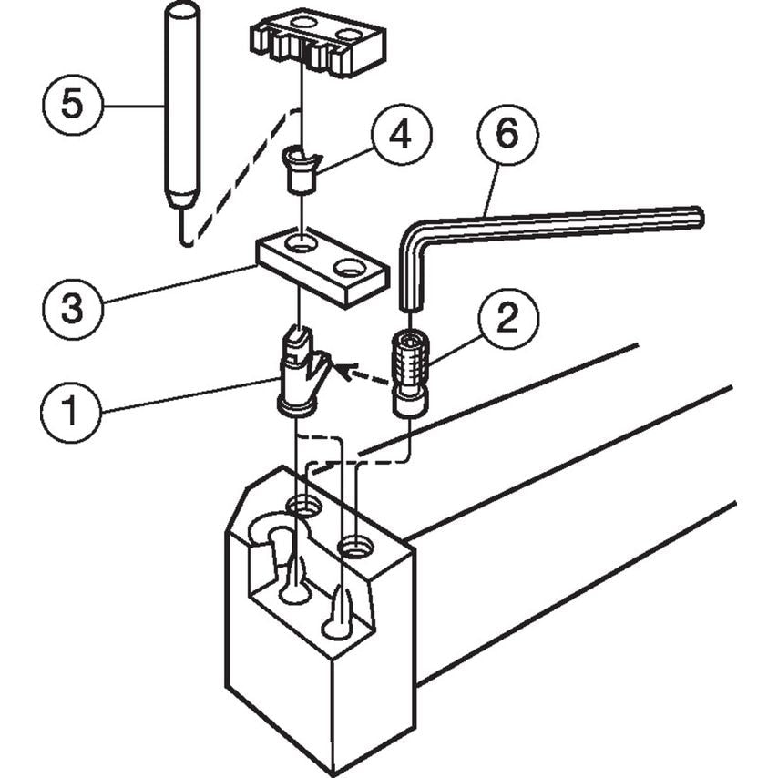 R166.39FG-3232-25 Shank Tool