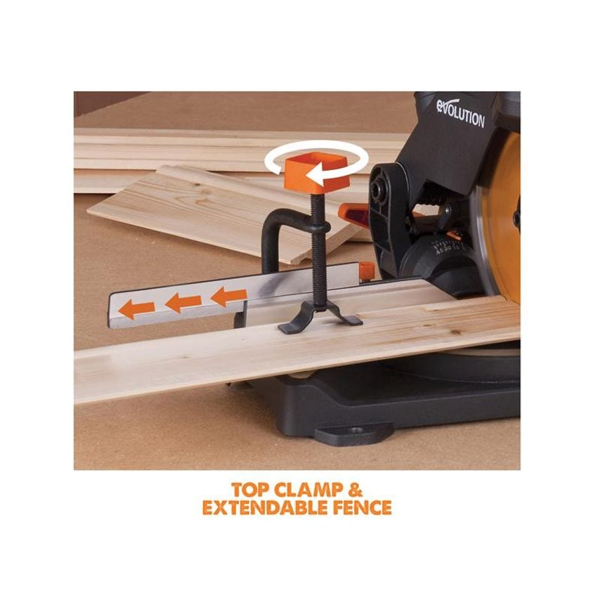 R210CMS Multi-Purpose Compound Mitre Saw 1200W 110V EVLR210CMSL