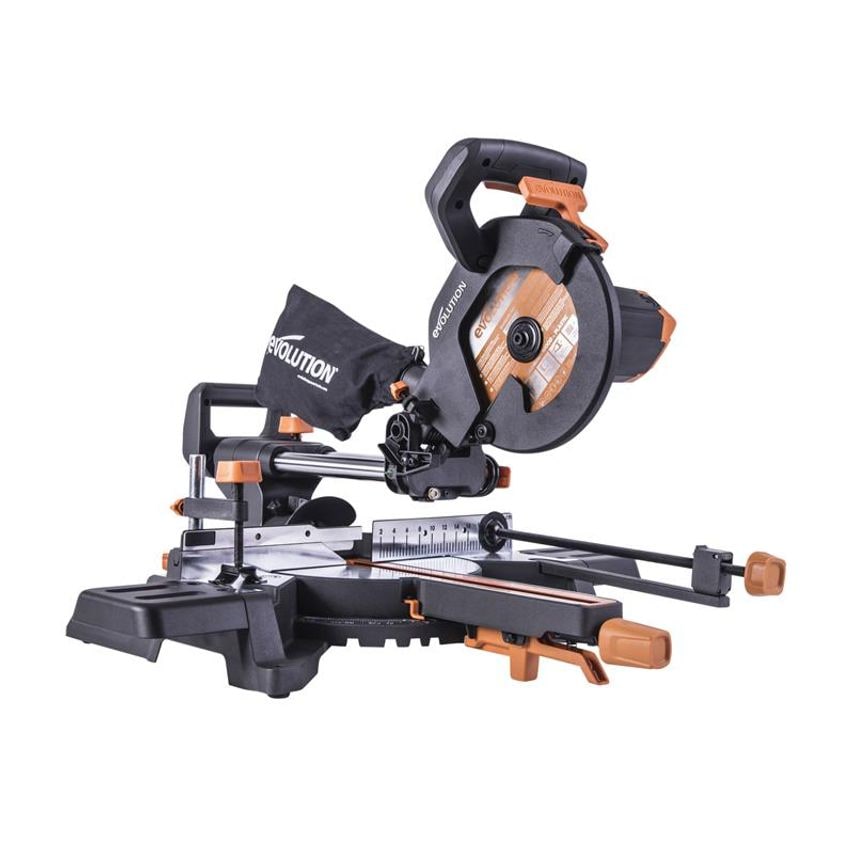 R210SMS-300+ Pro Multi-Material Sliding Mitre Saw 210mm 1500W 240V EVLR210S300