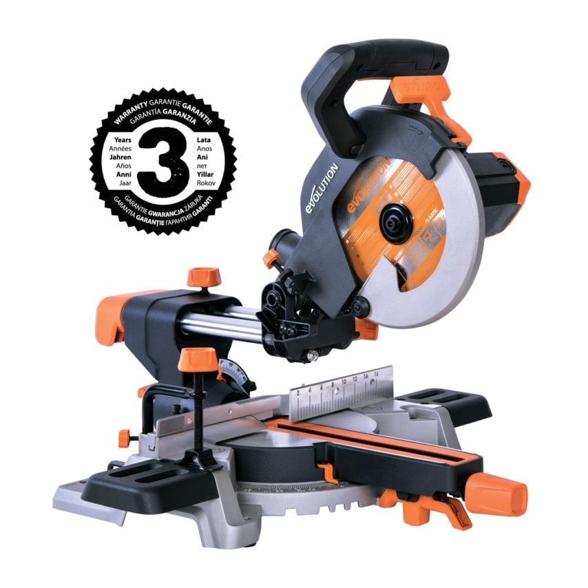 R210SMS+ 210MM Multi Purpose Single Bevel Sliding Compound Mitre Saw 110V