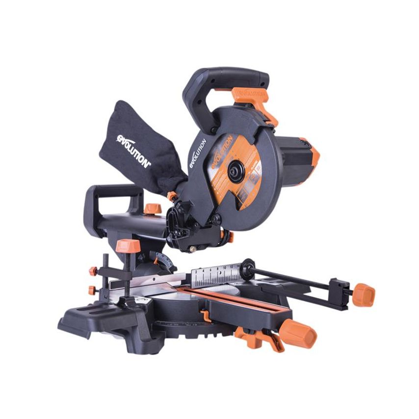 R210SMS+ Pro Multi-Material Sliding Mitre Saw 210mm 1500W 240V EVLR210SMS