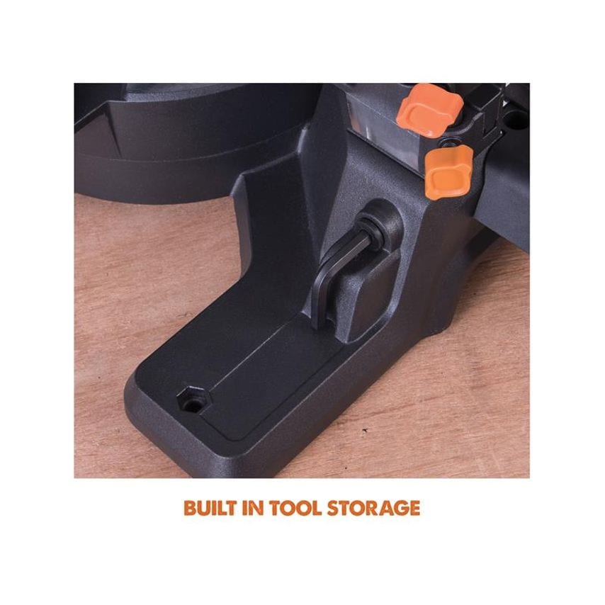 R210SMS+ Pro Multi-Material Sliding Mitre Saw 210mm 1500W 240V EVLR210SMS