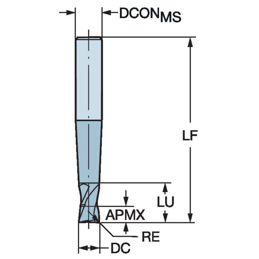 R216.2206030BAP06G 1610 Plura End Mill