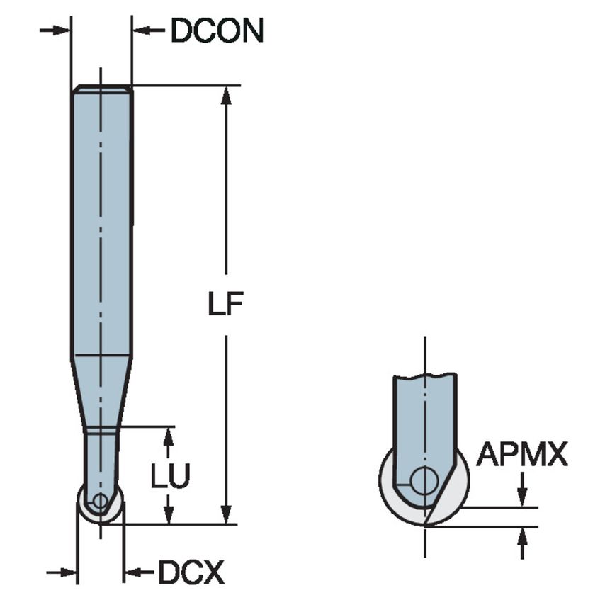 R216F-08A12S-035 End Mill
