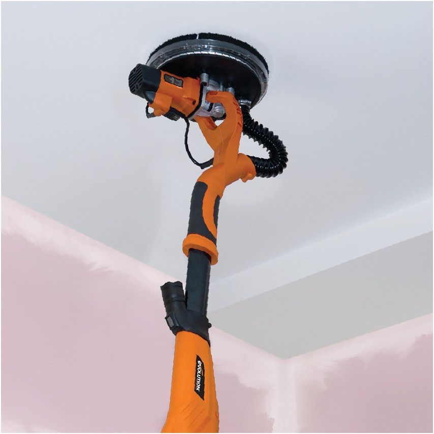 R225DWS 225mm Telescopic Dry Wall Sander with LED Torch, 230V