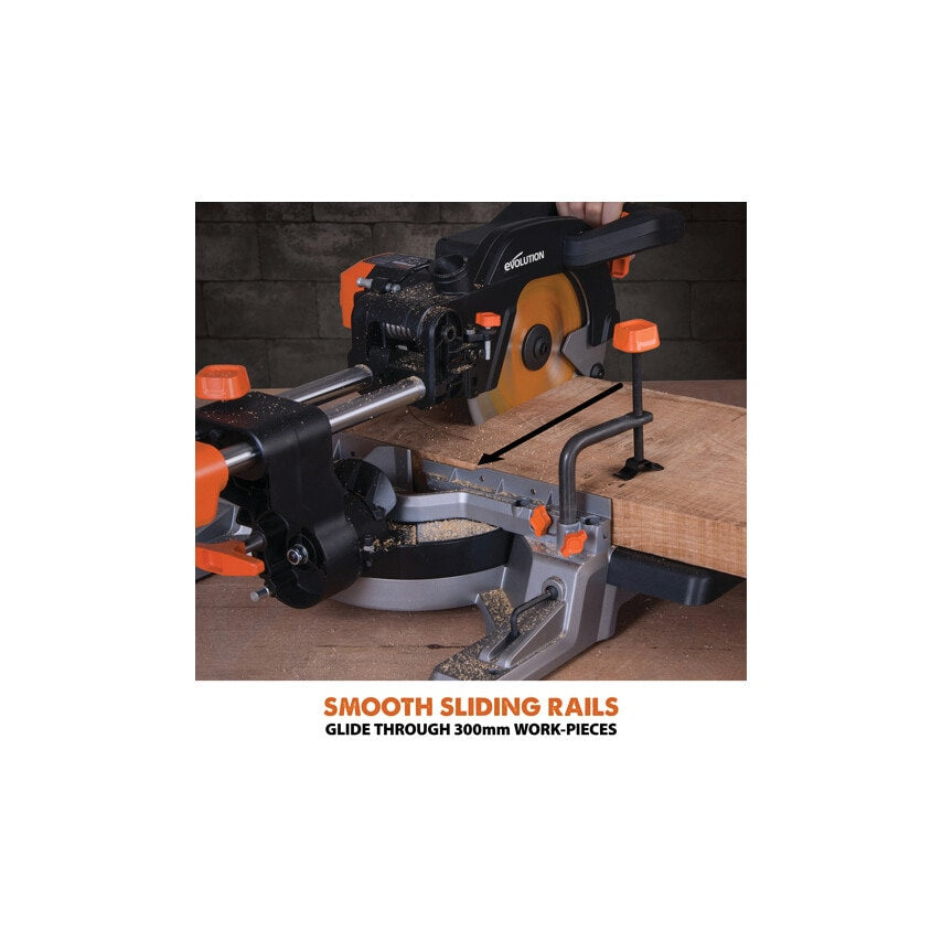 R255SMS+ 255mm Multi-material Sliding Mitre Saw 230V