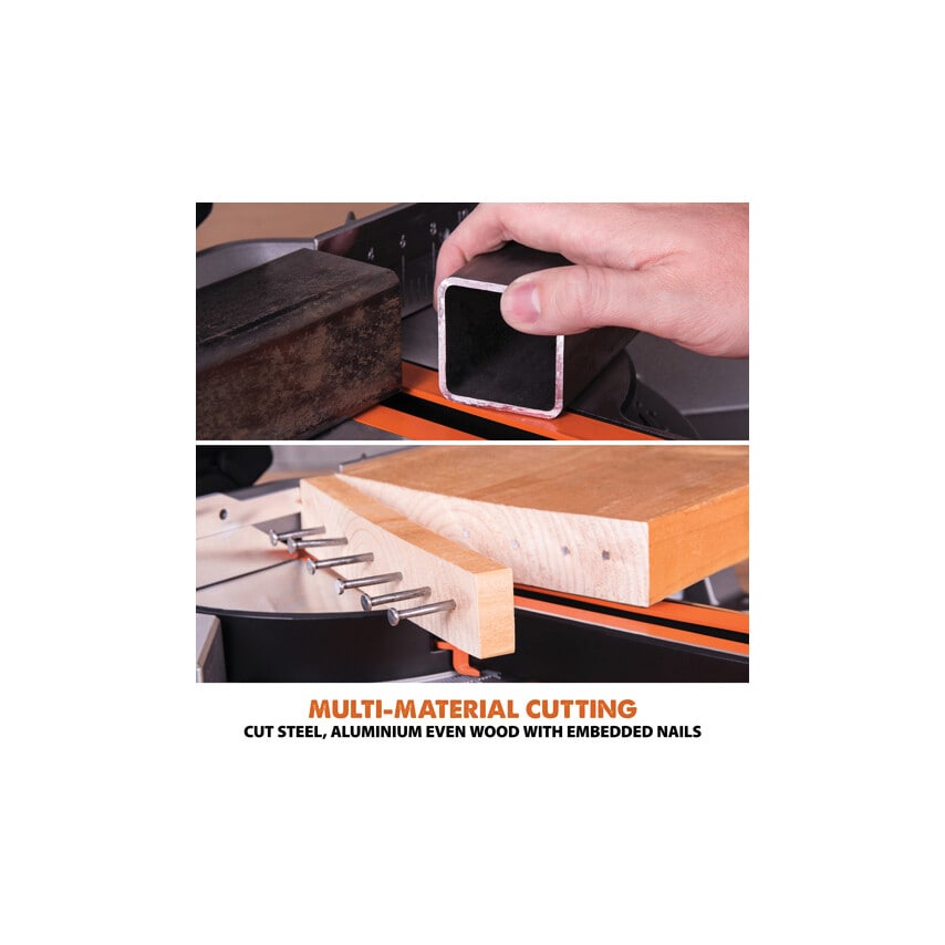 R255SMS+ 255mm Multi-material Sliding Mitre Saw 230V