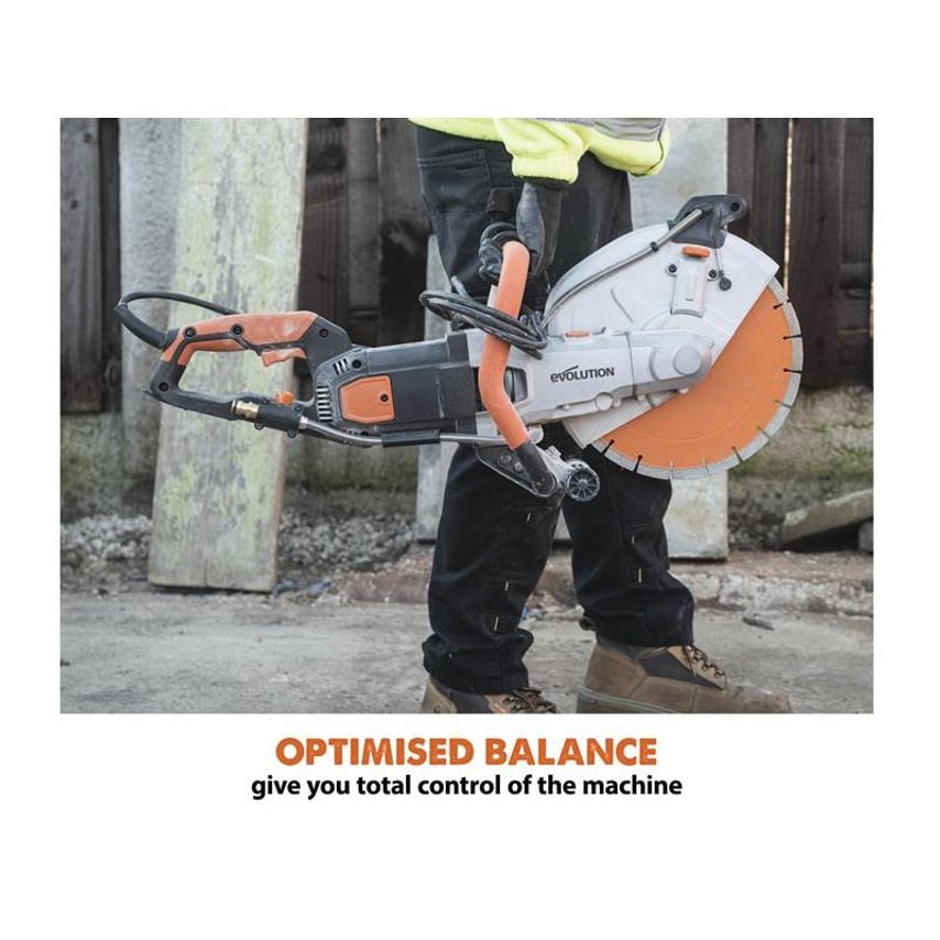 R300DCT 300mm Disc Cutter + Blade 2400W 240V EVLR300DCT