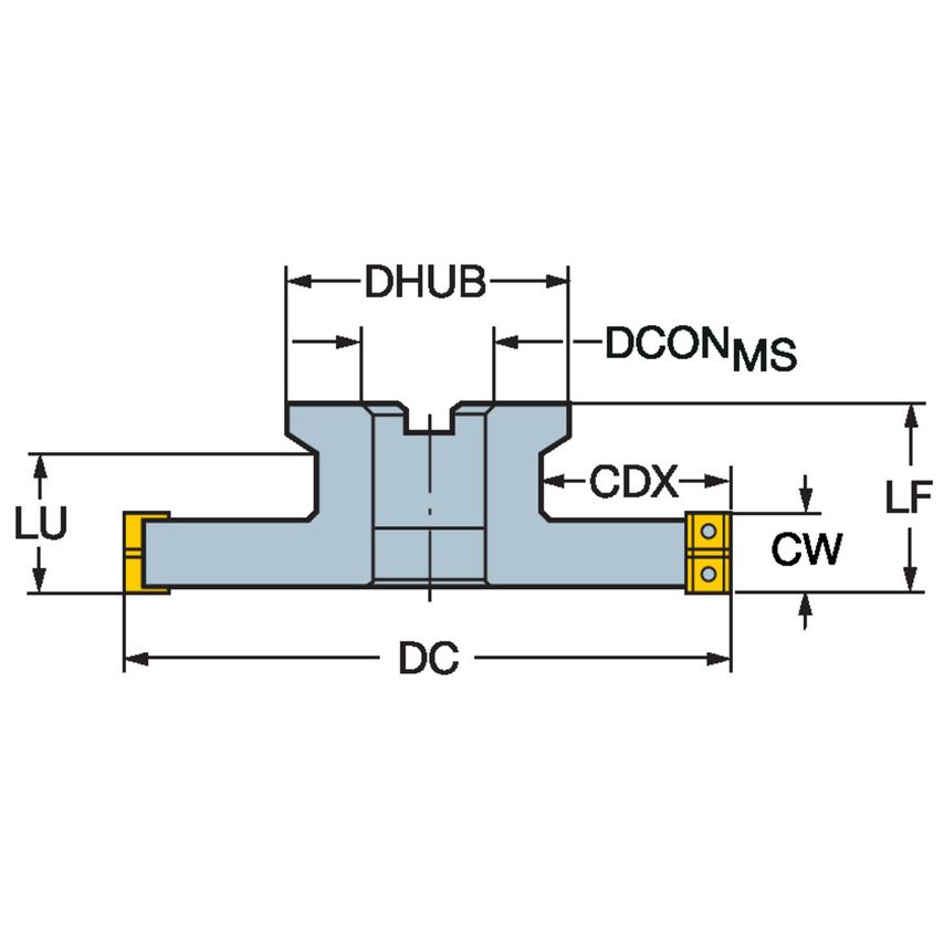 R331.32-200Q40FM12.00 Face Mill
