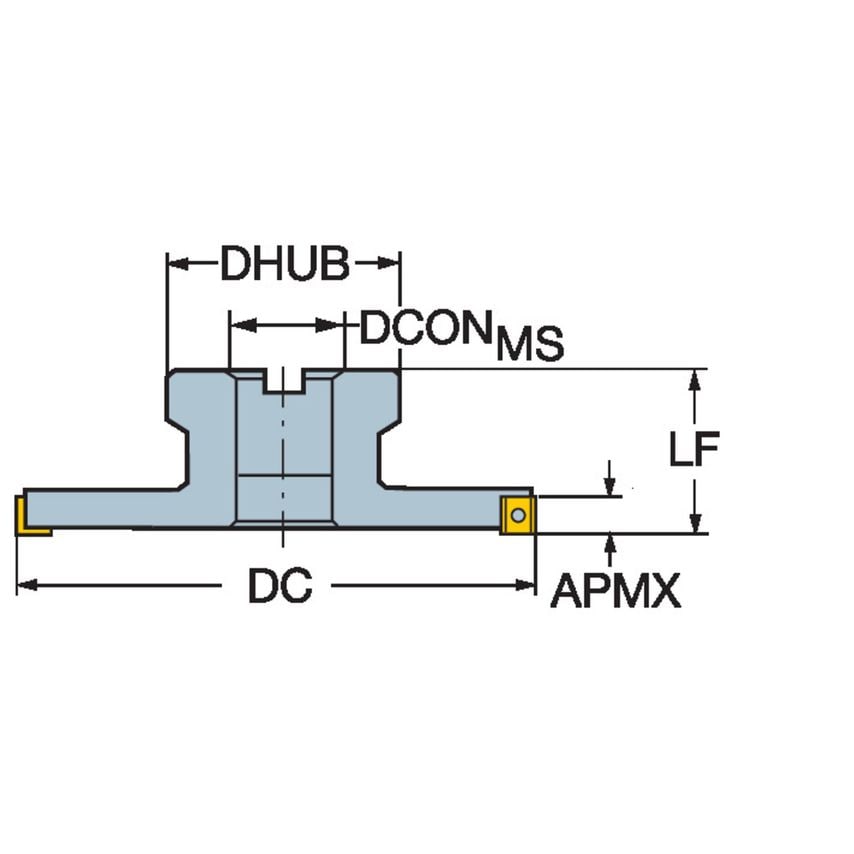 R331.52-250Q60MMR Face Mill