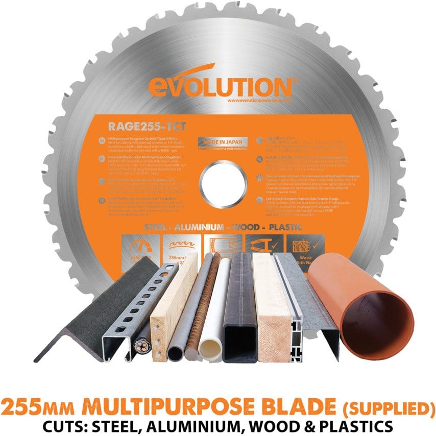 RAGE5-S 255MM Professional TCT Multi-purpose Table Saw 230V