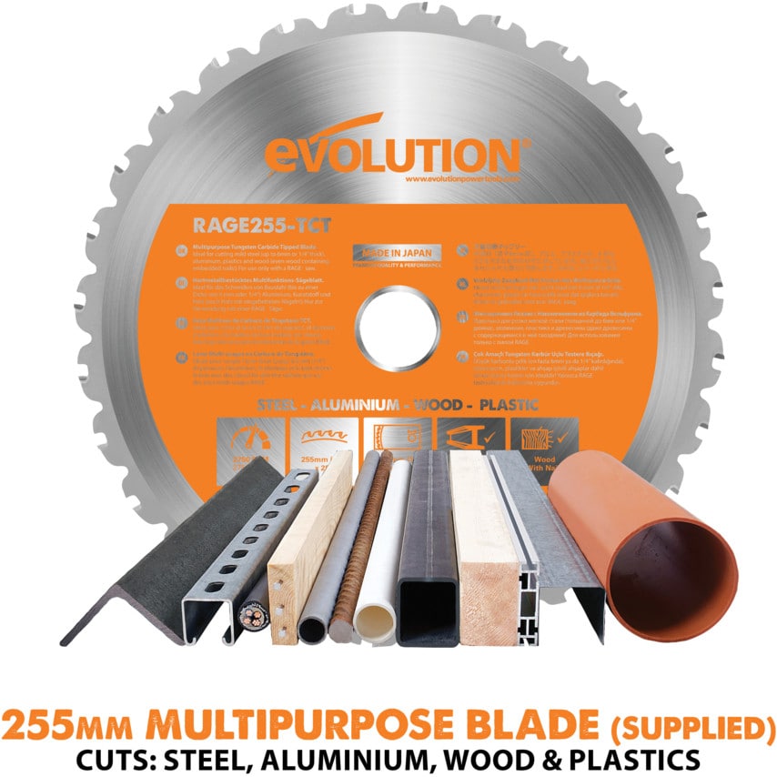 RAGE5-S 255mm Professional TCT Multi-Purpose Table Saw 110V