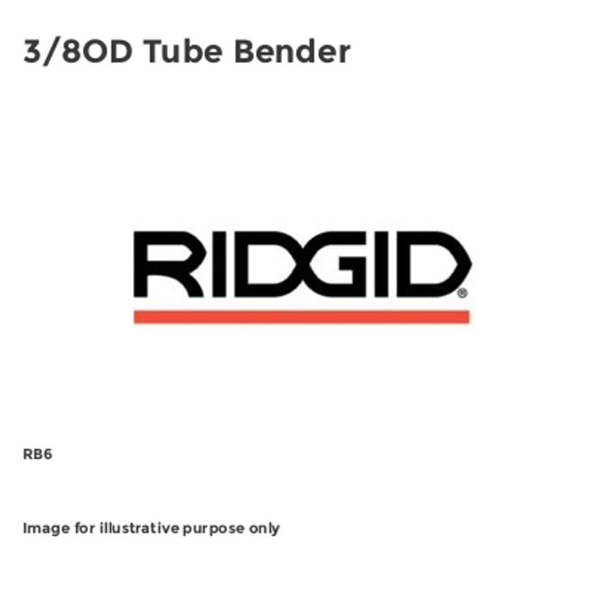 RB6 3/8OD Tube Bender