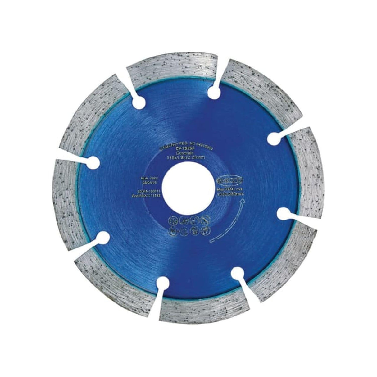 RB X10 Radius/Curve Cutting Diamond Blade 115 x 22.23mm