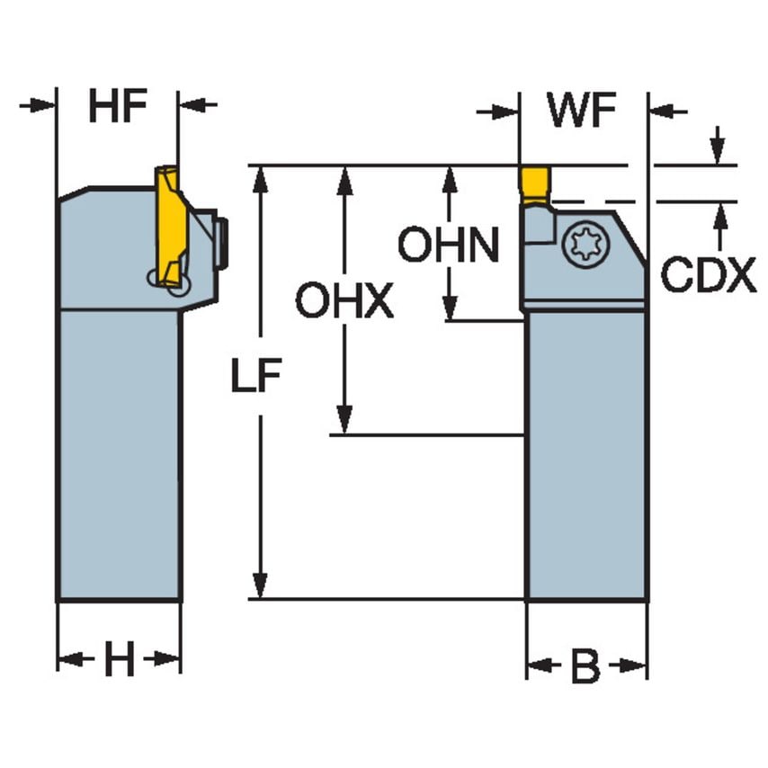 RF123K082525CM Toolholder