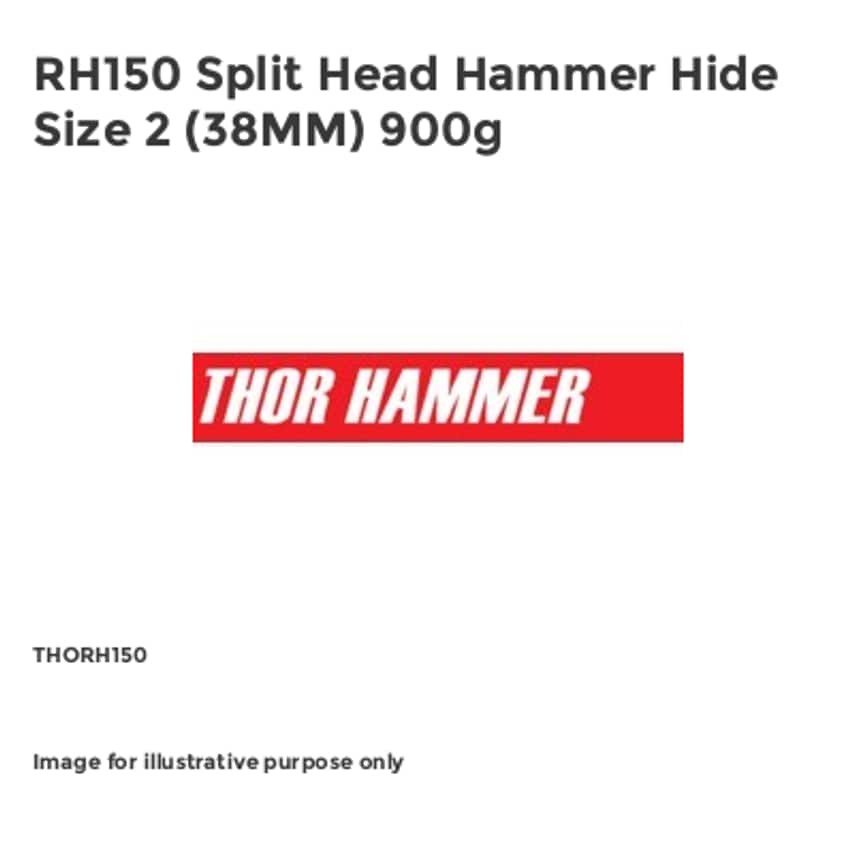 RH150 Split Head Hammer Hide Size 2 (38MM) 900g