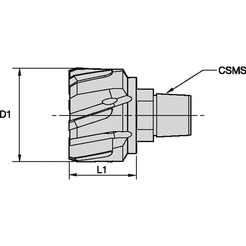RHM19000KST155H7HF Reamer Modular 19MM Helical Fl