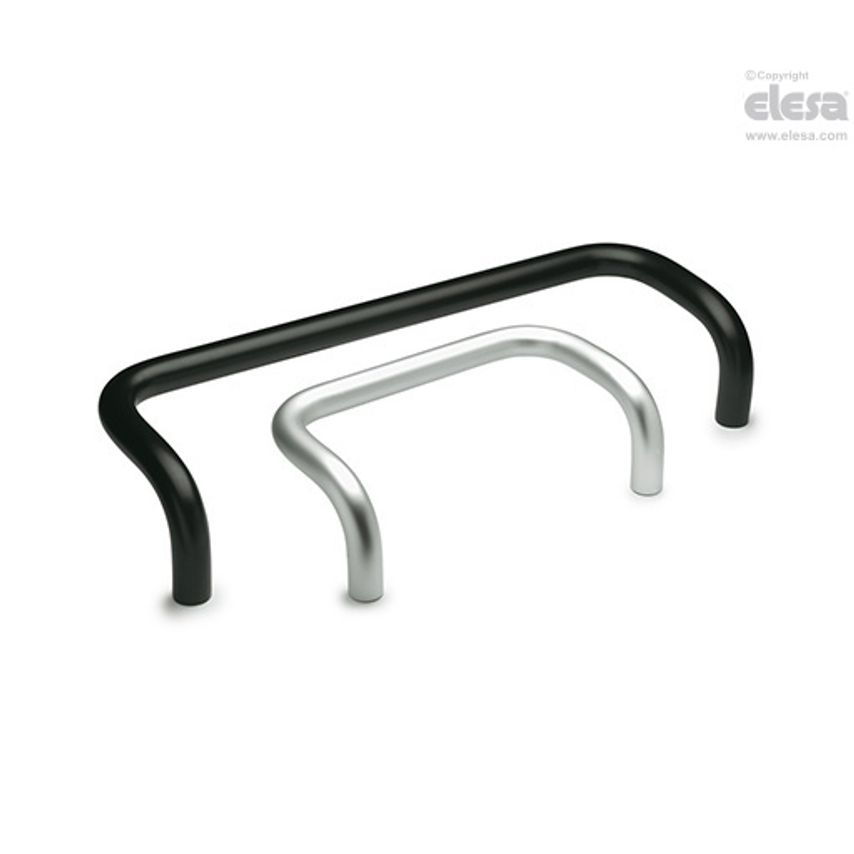 RH-M4 Double-curved tubular handles Aluminium RHM4-30.500.14