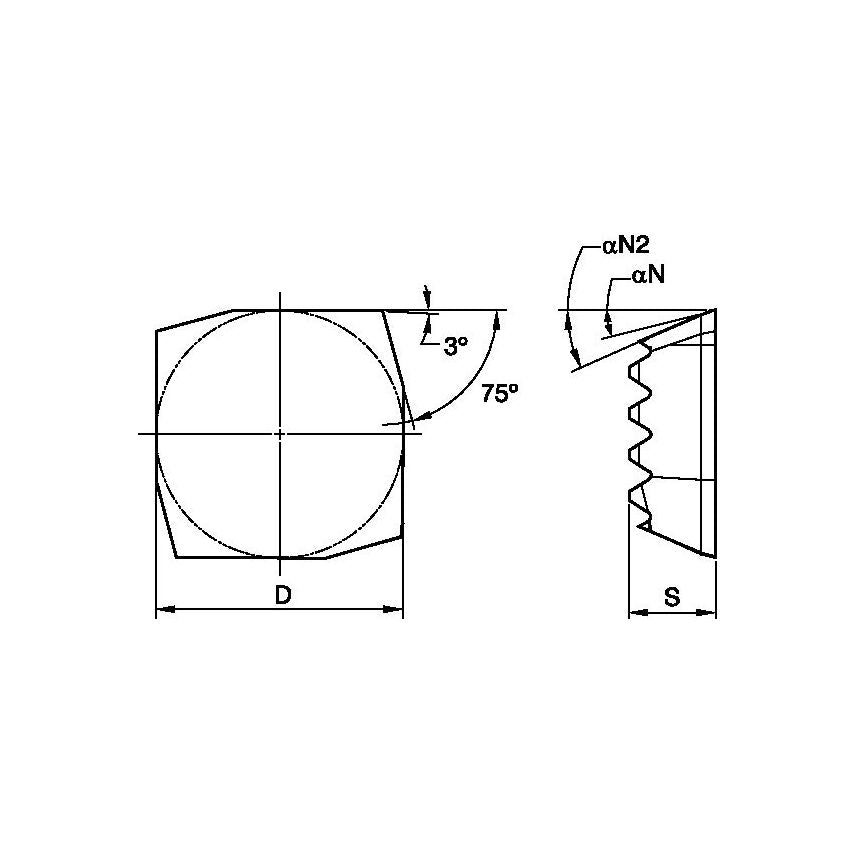 RIQ06EDR00 RIQ Reaming Insert EDR Lead
