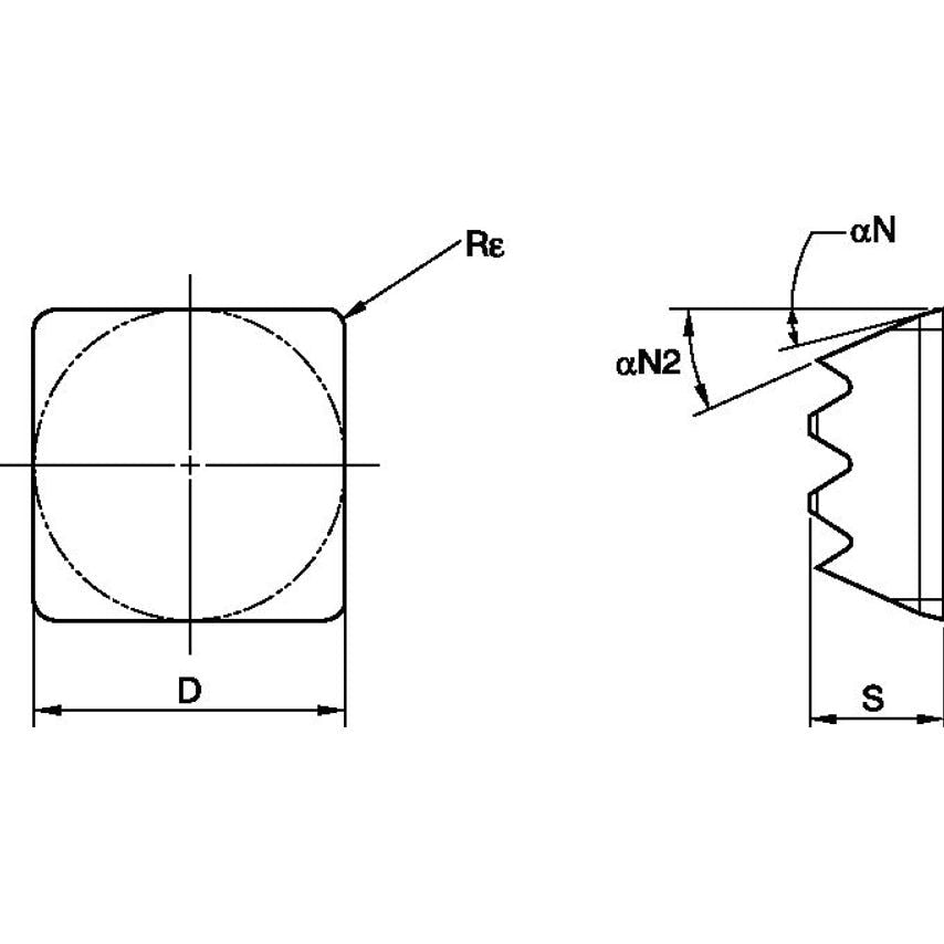 RIQ09R0506FT RIQ Reaming Insert R05 Lead
