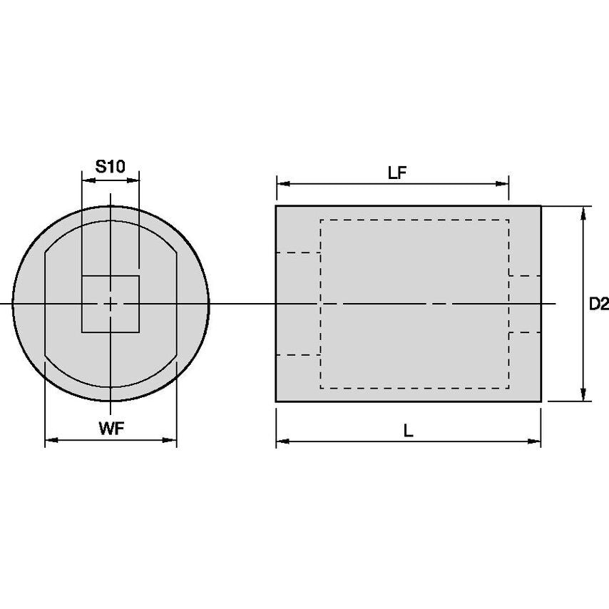RKW40 40 Taper Retention Knob Socket