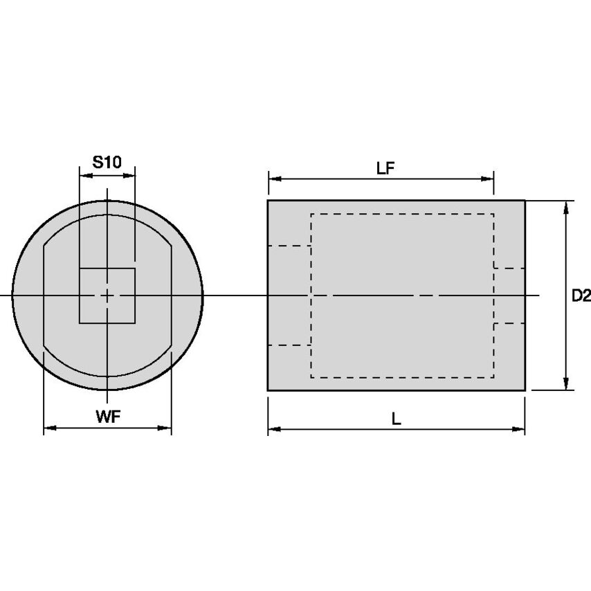 RKW50m 50 Taper Retention Knob Socket