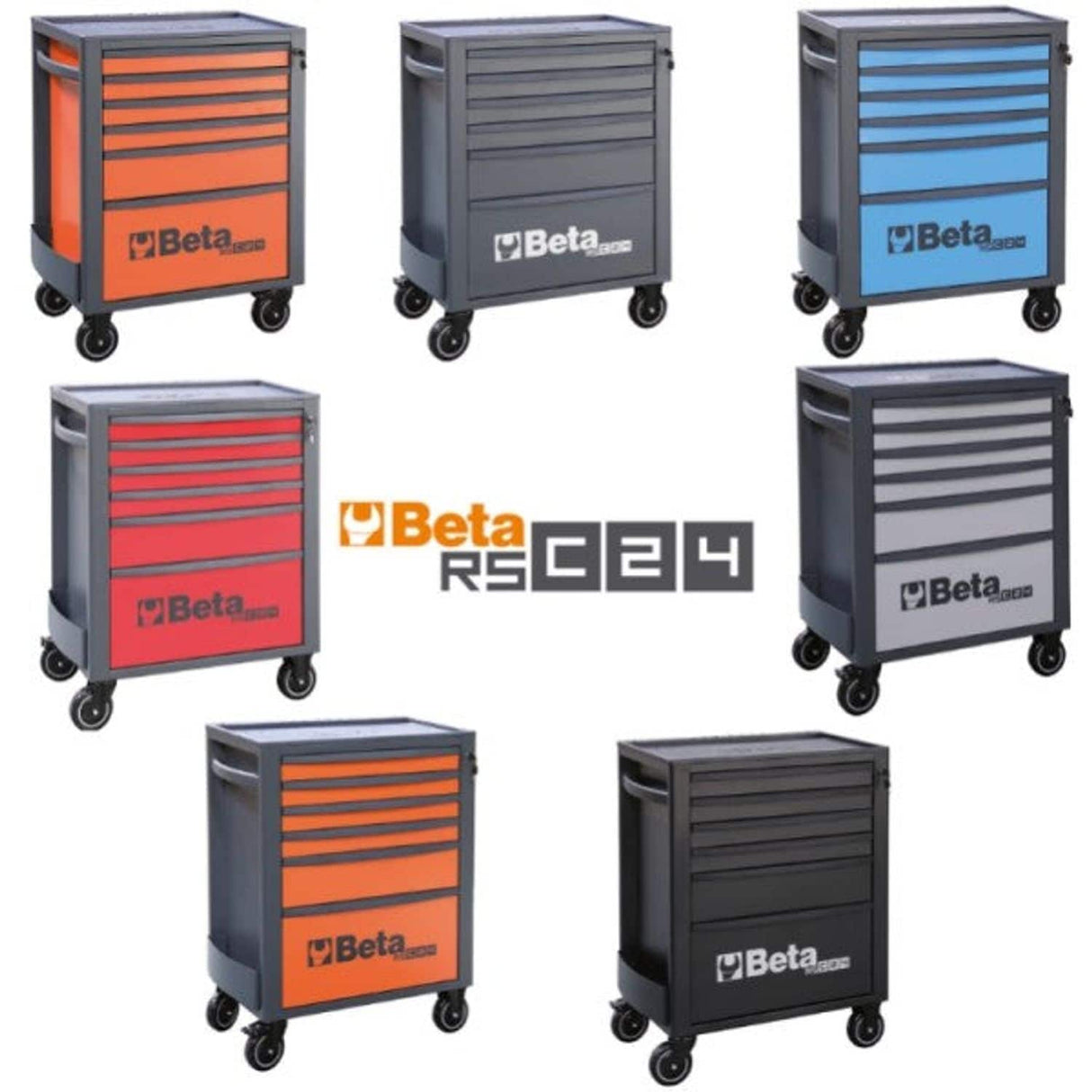 RSC24/6-G-Mobile Roller Cabinet 6 Drawers