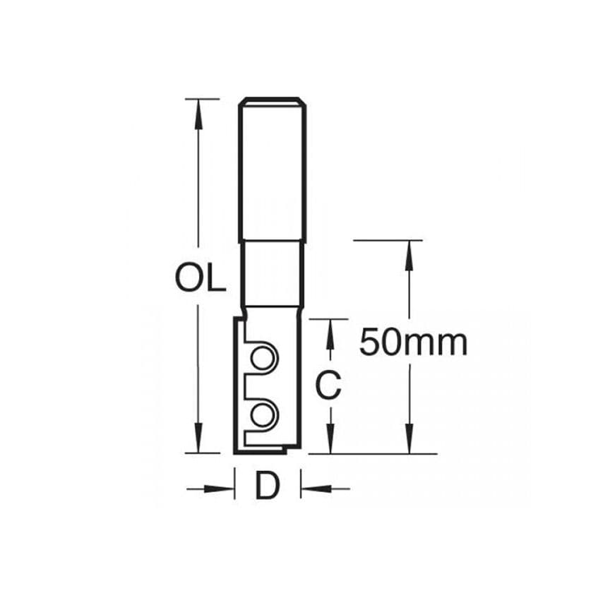 RT/11M x 1/2 TC Straight Blade Rota-Tip 12.7mm x 89mm TRERT11M12TC
