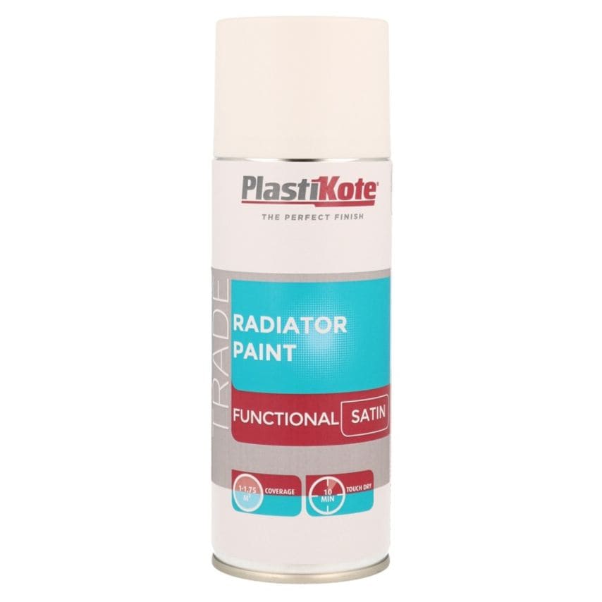 Radiator Spray Paint 400ml White Satin