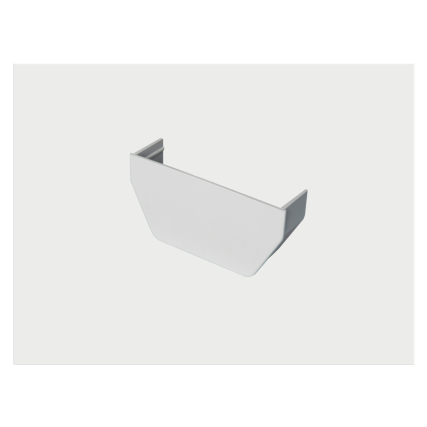 Rainwater Square Internal Stop End White 112mm