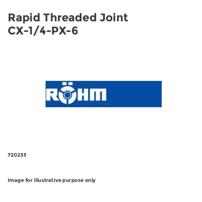 Rapid Threaded Joint CX-1/4-PX-6
