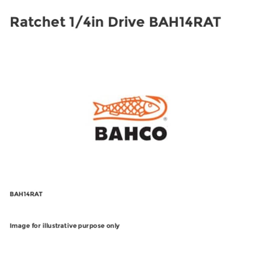 Ratchet 1/4in Drive BAH14RAT