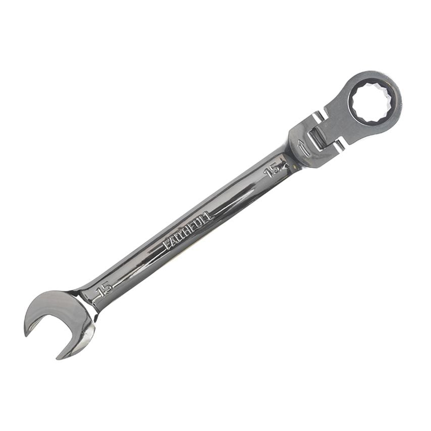 Ratchet Combination Spanner Flex Head CV 15mm FAISPARAT15
