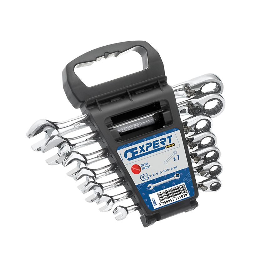 Ratchet Combination Spanner Set, 7 Piece BRIE111107B
