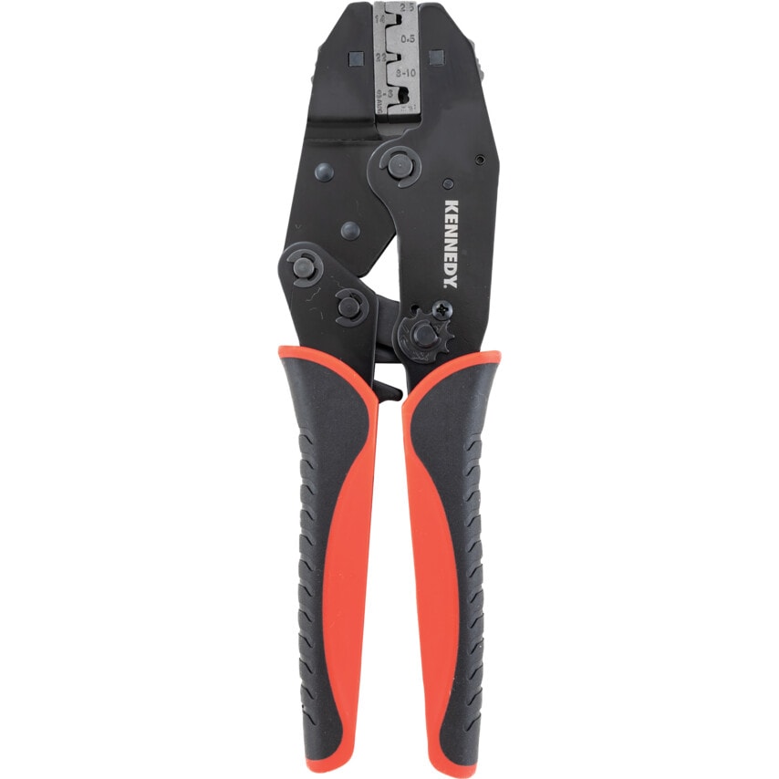Ratchet Crimping Tool comes with Interchangeable Jaws 8 Piece