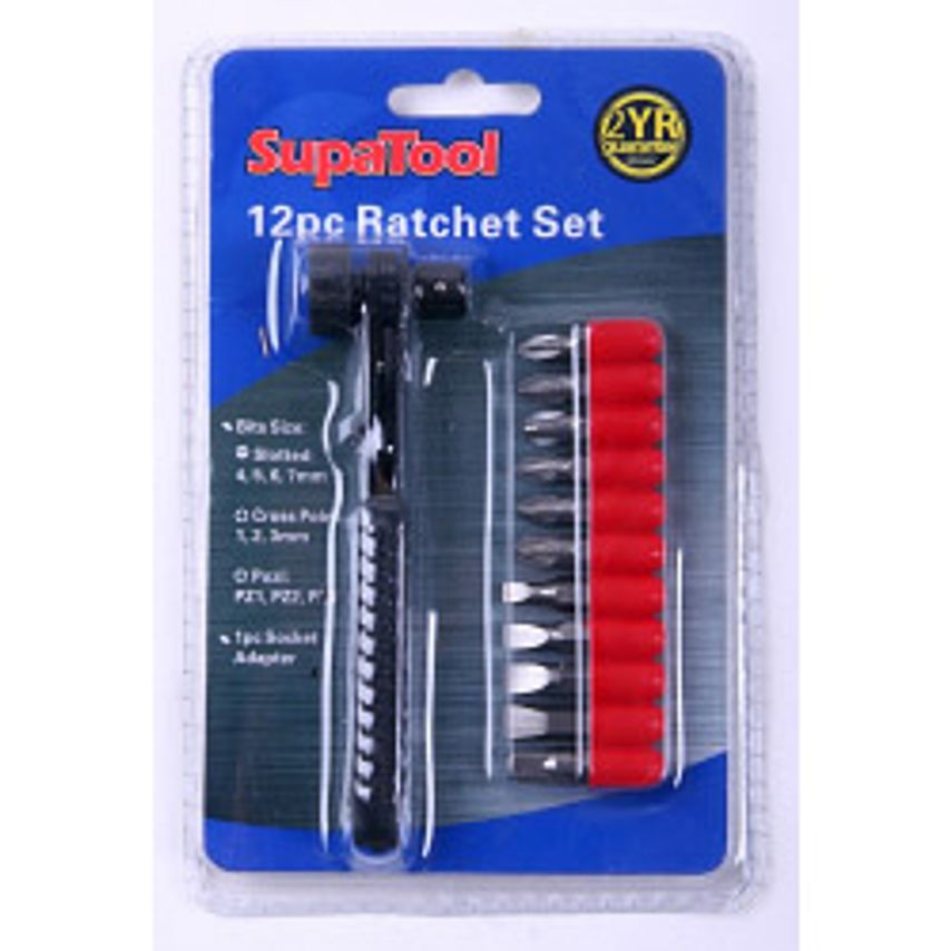 Ratchet Screwdriver 12 Piece