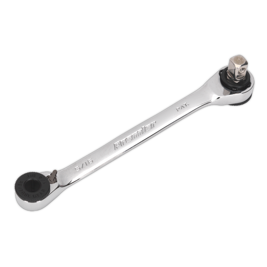 Ratchet Spanner 1/4" Hex x 5/16" Hex Drive with 1/4" Square Drive Adapter