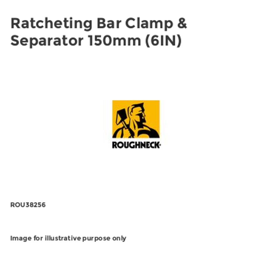 Ratcheting Bar Clamp & Separator 150mm (6IN) ROU38256