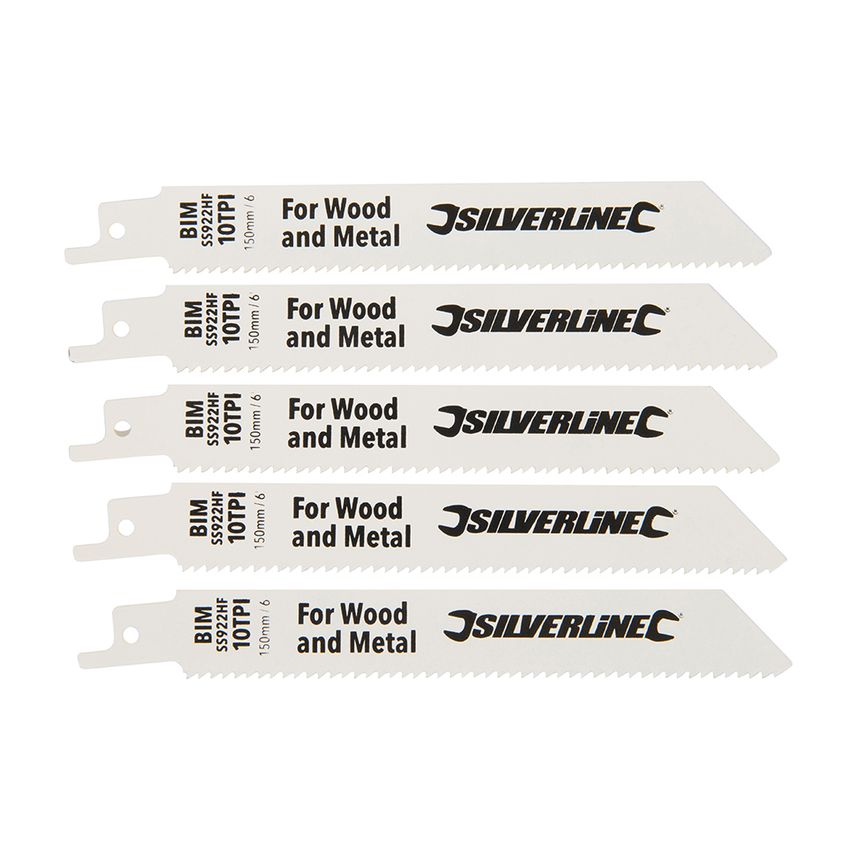 Reciprocating Saw Blades for Demolition (Pack of 5)