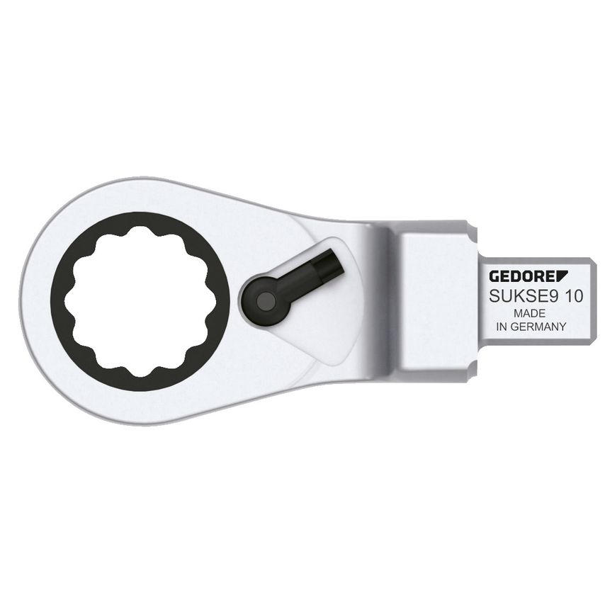 Rectangular reversible ratchet head