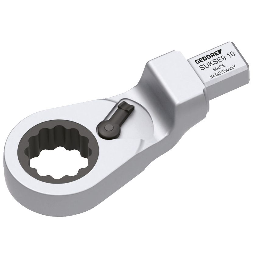 Rectangular reversible ratchet head