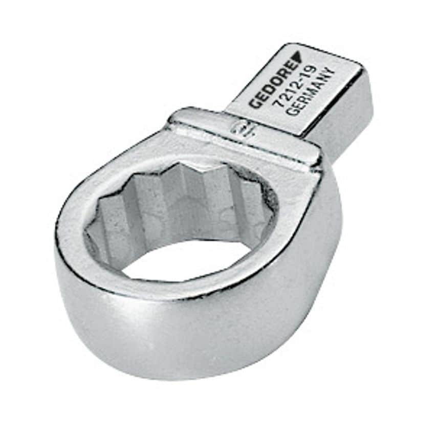 Rectangular ring end fitting SE 9x12 19 mm
