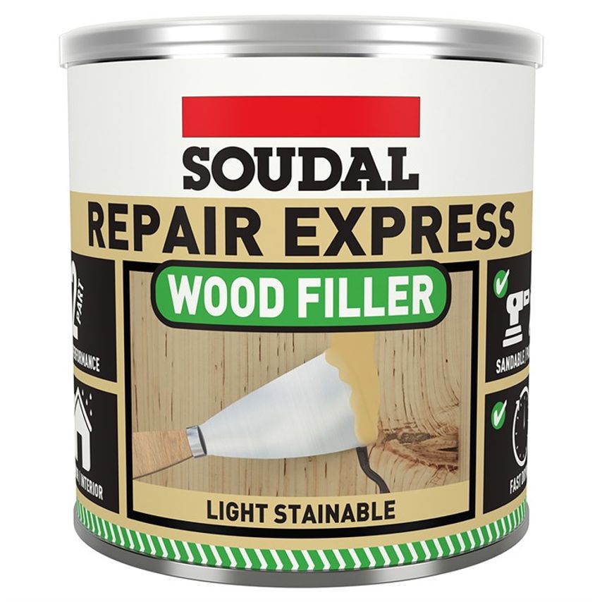 Repair Express Wood Filler 2 Part Light Stainable - 1.5Kg